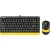 Офисный набор A4Tech Fstyler F1110 (черный/желтый)