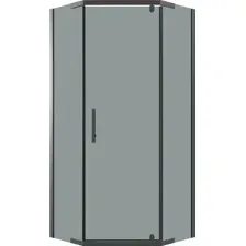Душевой уголок Niagara Eco NG-1010-14DT 100x100x190 (черный/стекло тонированное)