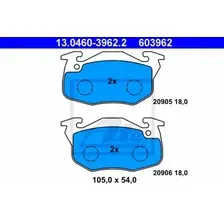 Тормозные колодки дисковые передняя ось ATE 13.0460-3962.2