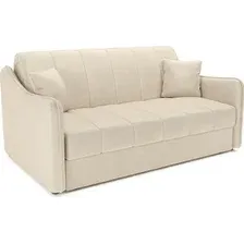 Диван Мебель-АРС Давос ППУ 180x200 см M2-111-4 (бархат бежевый Star Velvet 6 Light Beige)