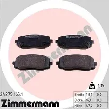 Тормозные колодки дисковые передняя ось ZIMMERMANN 24275.165.1