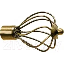 Наконечник для карниза Lm Decor YF625 Виола 19мм (антик)