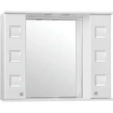 Шкаф с зеркалом для ванной Style Line Крокус 90 (с подсветкой)
