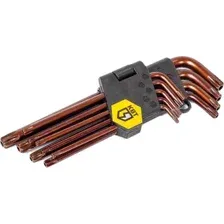Набор ключей КВТ TORX КТ-9-S2 (Т10-Т50) 82178 (9 предметов)