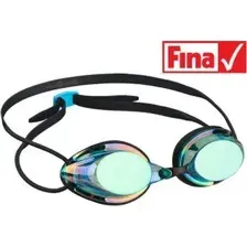 Очки для плавания Mad Wave Streamline Rainbow (бирюзовый)