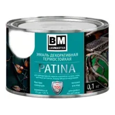 Эмаль BAUMASTER СпецКор - Патина, термостойкая, бронза, до 700С, 0,1 кг