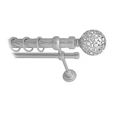 Карниз для штор Lm Decor Ажур 095 2р витой 25/16мм (сатин, 2м)