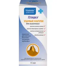 Капли для лечения ушей у животных Pchelodar Отидез для собак и кошек (15мл)
