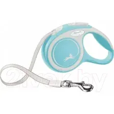 Поводок-рулетка Flexi New Comfort Ремень 3м / 213304 (XS, светло-голубой)