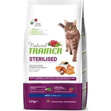 Сухой корм для кошек Trainer Natural Sterilised Adult с лососем 3 кг
