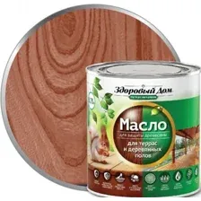 Масло Здоровый дом Для террас и деревянных полов 1.8 л (махагон)