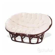 Диван садовый Tetchair Mamasan 23/02 W с подушкой и ремешками (коньячный/меланж)