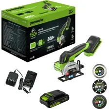 Угловая шлифмашина Greenworks GD24UCS 3402007CUA