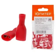 ЮПИТЕР JPZ1-7212-01-20 Разъем РппИм 1,5-7-0,8 плоский полностью изолированный (мама) (0,5 - 1,5 мм2) (20 шт) (ЮПИТЕР)