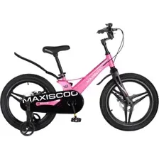 Детский велосипед Maxiscoo Space Deluxe 18 2026 / MSC-S1853D (розовый глянцевый)