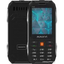 Кнопочный телефон Maxvi T101 (черный)