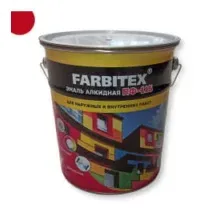 Эмаль Farbitex ПФ-115 5 кг (красный)