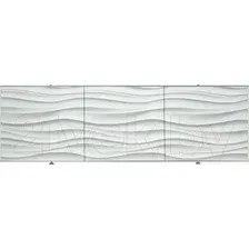 Экран для ванны Comfort Alumin Group Волна белая 3D 150x50
