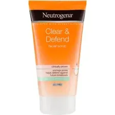 Скраб для лица Neutrogena Clear & Defend Face Scrub с салициловой кислотой (150мл)