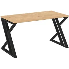 Стол письменный RIVA VR.L-SRZ-3.7 Black, тиквуд светлый