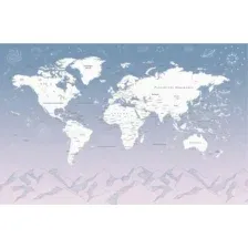 Фотообои листовые Citydecor Карта мира 26 (400x260см)