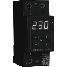 Реле напряжения Welrok D2-63 bk (черный)