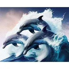 Картина по номерам Молли Дельфины в море 40x50 FHR0570