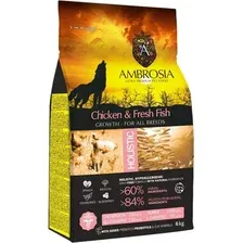 Сухой корм для собак Ambrosia Grain Free для щенков всех пород с курицей и рыбой / U/ACF6 (6кг)
