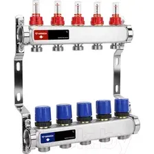 Запорная арматура Varmega Коллектор для теплого пола с расходомерами VM15105 ВР 1"