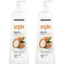 Молочко для тела Agrado С аргановым маслом (2x400мл)