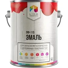 Эмаль LIDA Optima ПФ-115 20 кг (коричневый)