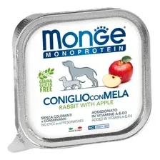 Monge Dog Natural Monoprotein Fruits Паштет из кролика с яблоками 150 г