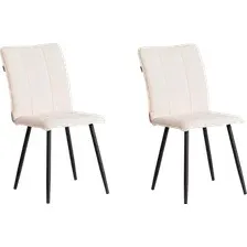 Стул TetChair Bari LT (2 шт, молочный/черный)