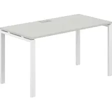 Офисный стол Norden 140х70х75 SG.205.SH.63.WH (белый/серый бархат)