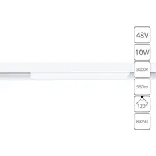 Трековый светильник Arte Lamp Linea A4672PL-1WH