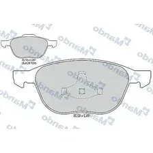 Тормозные колодки дисковые передняя ось MANDO MBF015198