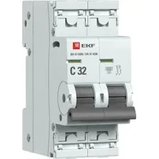 Выключатель автоматический EKF PROxima ВА 47-63N 2P 32А (C) 6кА M636232C