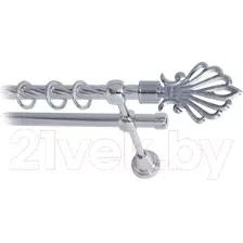 Карниз для штор Lm Decor Веер 006 2р витой (хром, 3.6м)