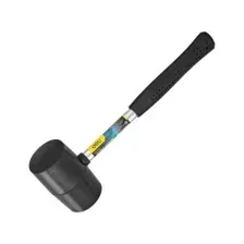 Киянка резиновая черно-белая Deli YS EDL5816 0,450 кг, фибергласовая рукоятка