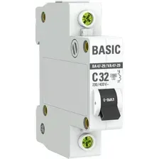 Выключатель автоматический EKF ВА 47-29 1P 32А (C) 4.5кА mcb4729-1-32C
