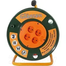 Удлинитель на катушке Glanzen EB-50-001