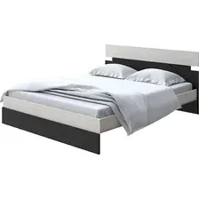 Кровать PROxSON Milton 160x200 (дуб шамони светлый 124/черный)