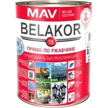 Грунт-эмаль MAV Belakor-15 Ral 3000 1 л (красный матовый)