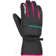 Перчатки лыжные Reusch Alan Junior / 6361115-7003 (р-р 3.5, Blck/Blck/Pink Glo)