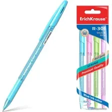 Набор шариковых ручек Erich Krause R-301 Spring Stick&Grip ассорти 42750 (4 шт)