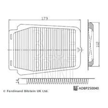 Фильтр воздушный BLUE PRINT ADBP250040