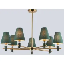 Люстра Ambrella LH75053/7 BS/GN (латунь/зеленый)