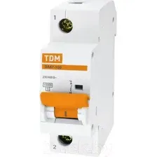 Выключатель автоматический TDM Electric ВА 47-100 1Р 50А 10кА х-ка С SQ0207-0052