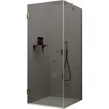 Душевой уголок MaybahGlass MGY-1308-4 (графитовое стекло/хром глянцевый)