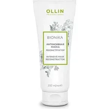 Маска для волос Ollin Professional BioNika интенсивная маска реконструктор, 200 мл